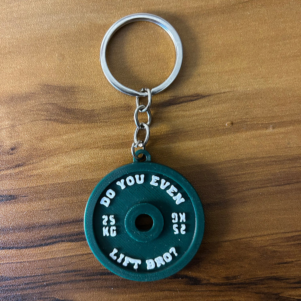 Weight Plate Keychain | Do You Even Lift Bro? | Gym Accessory | Bag Accessory