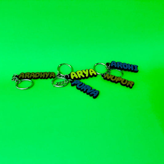 Personalized Name Keychains | Custom 3D Printed Name Keychains