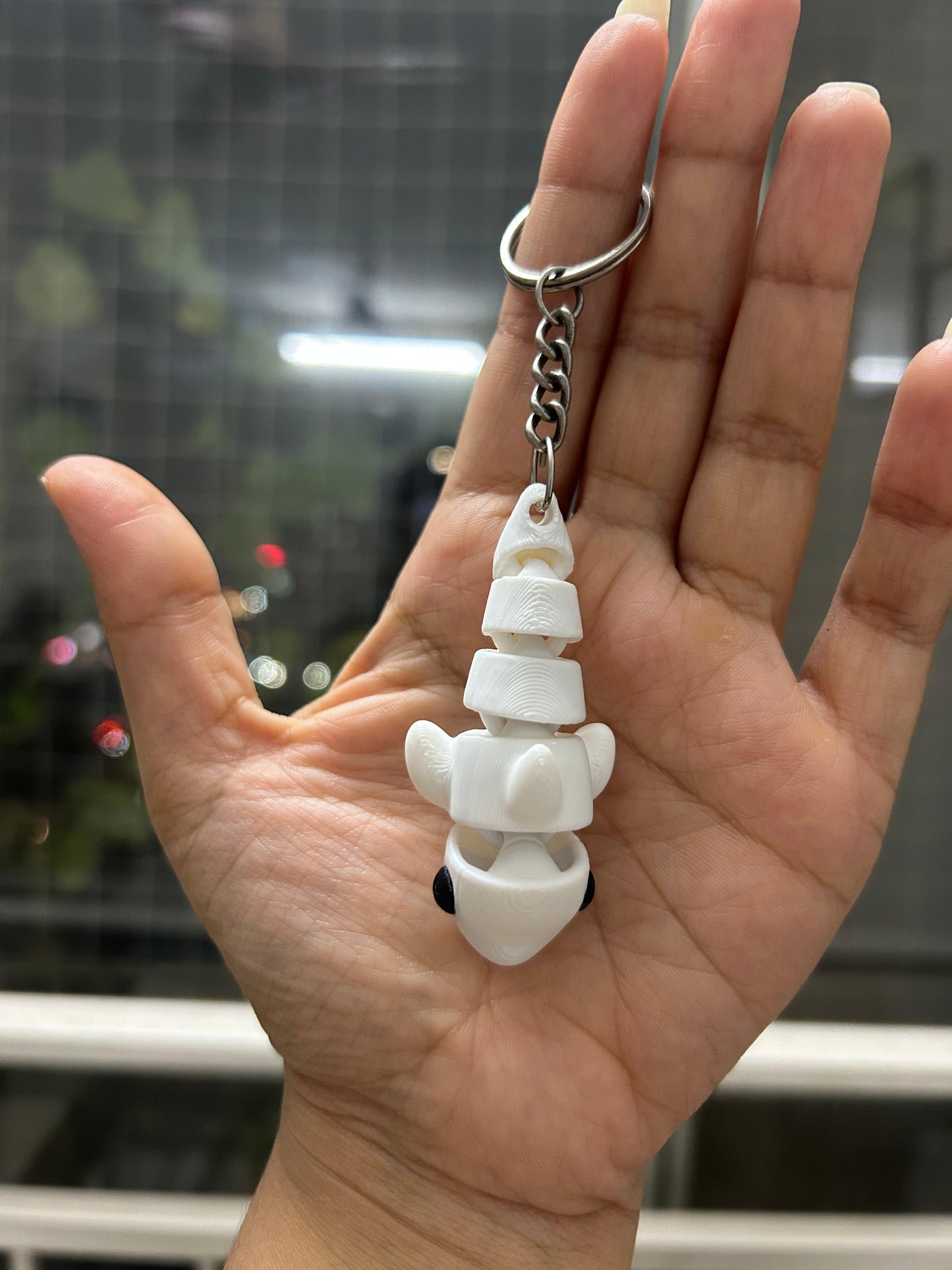 Flexi Shark Keychain – 3D Printed Movable Shark | Cute Articulated Shark Charm | Unique Gift for Ocean Lovers, Collectors & Kids