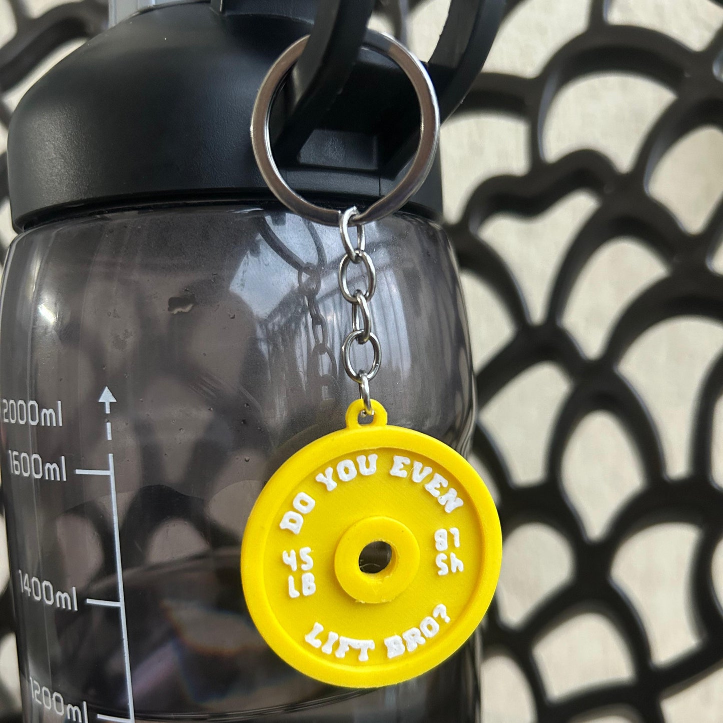 Weight Plate Keychain | Do You Even Lift Bro? | Gym Accessory | Bag Accessory