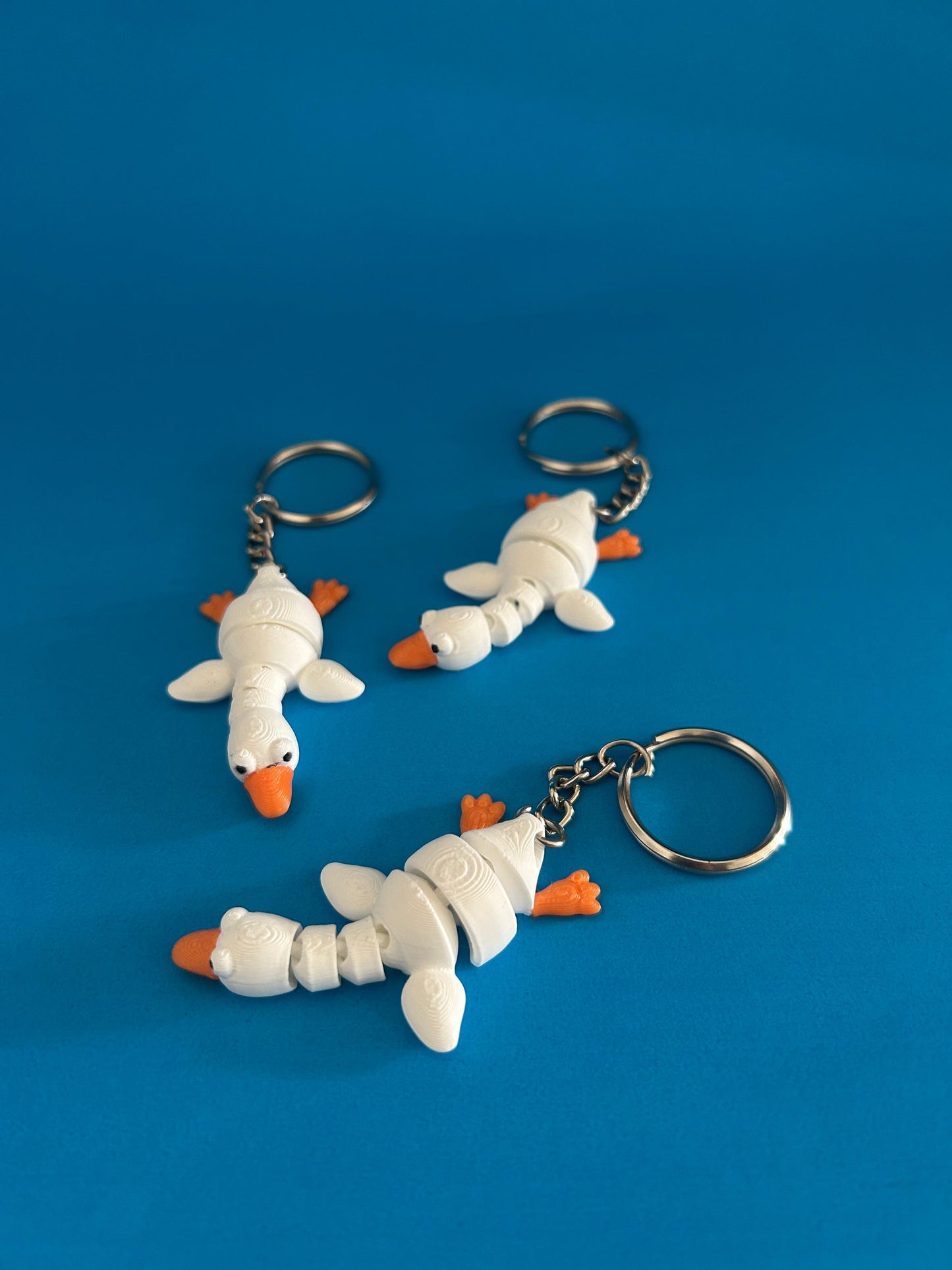 Flexi Duck Keychain | Cute Articulated Duck Charm