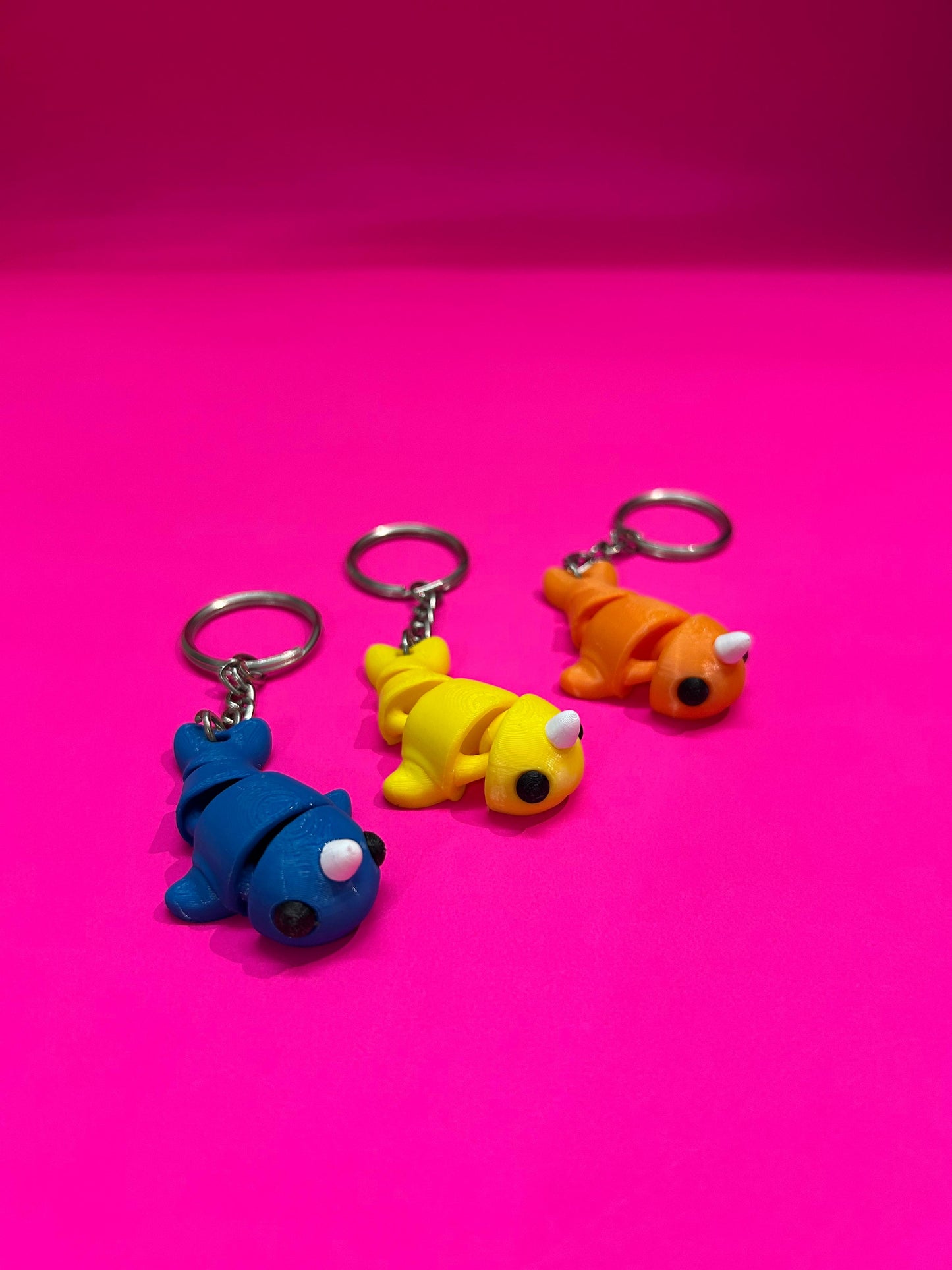 Flexi Fish Keychain | Cute Articulated Fish Charm | Unique Gift for Ocean Lovers, Collectors & Kids