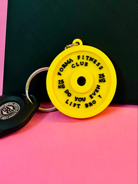 Weight Plate Keychain | Do You Even Lift Bro? | Gym Accessory | Bag Accessory
