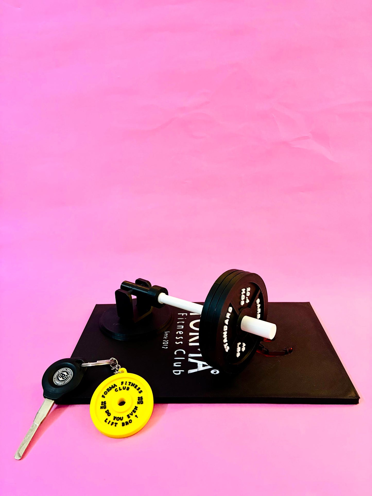 Weight Plate Keychain | Do You Even Lift Bro? | Gym Accessory | Bag Accessory