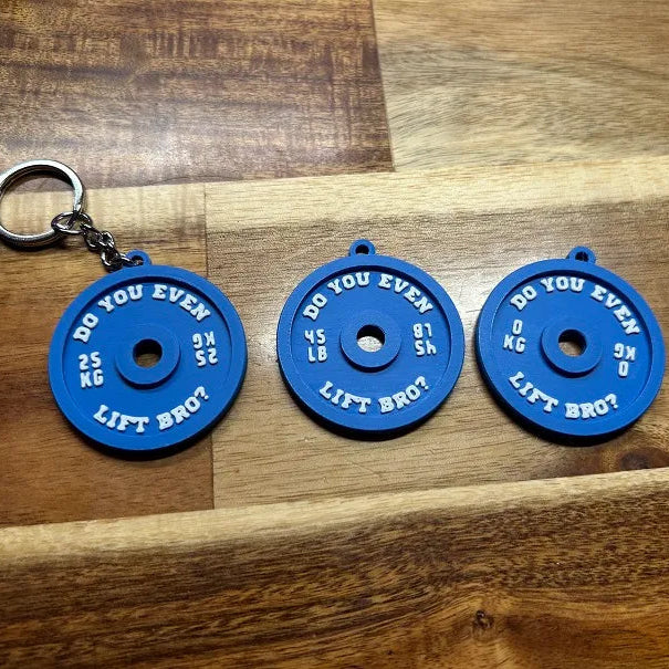 Weight Plate Keychain | Do You Even Lift Bro? | Gym Accessory | Bag Accessory
