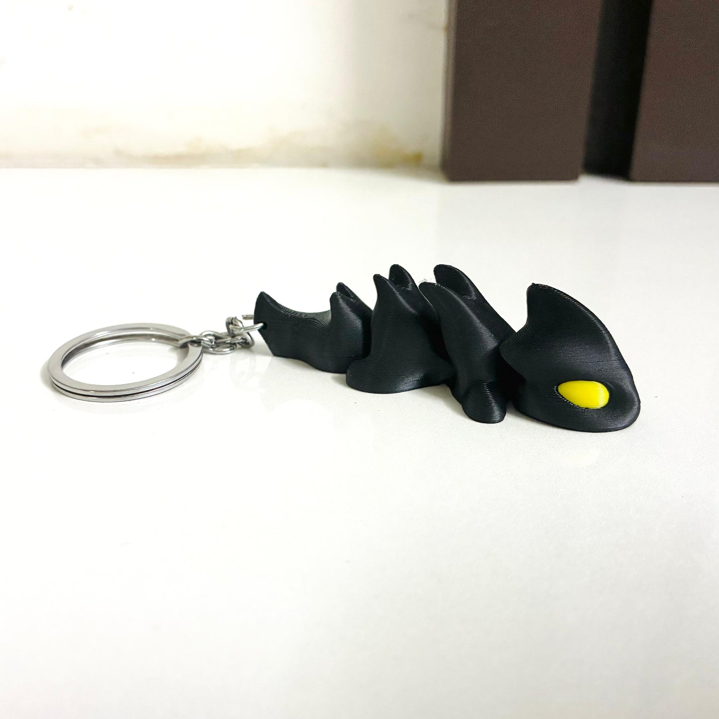 Flexi Dragon Keychain – 3D Printed Movable Dragon | Unique Gift for Dragon Lovers, Collectors & Kids