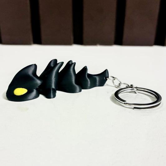 Flexi Dragon Keychain – 3D Printed Movable Dragon | Unique Gift for Dragon Lovers, Collectors & Kids