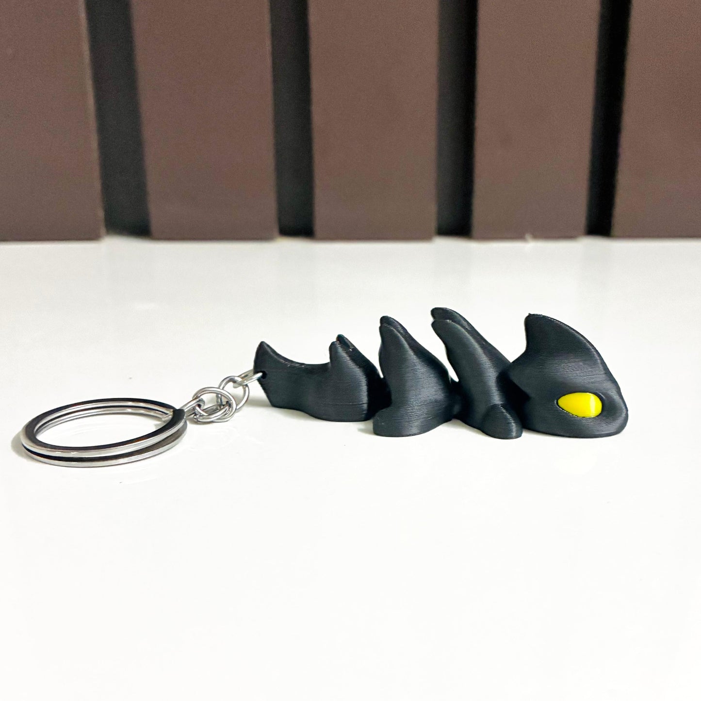 Flexi Dragon Keychain – 3D Printed Movable Dragon | Unique Gift for Dragon Lovers, Collectors & Kids