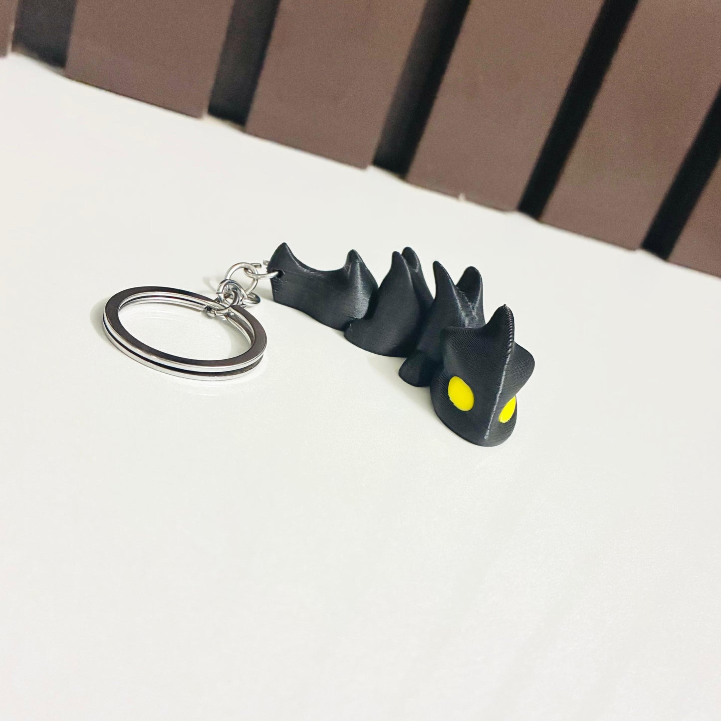 Flexi Dragon Keychain – 3D Printed Movable Dragon | Unique Gift for Dragon Lovers, Collectors & Kids