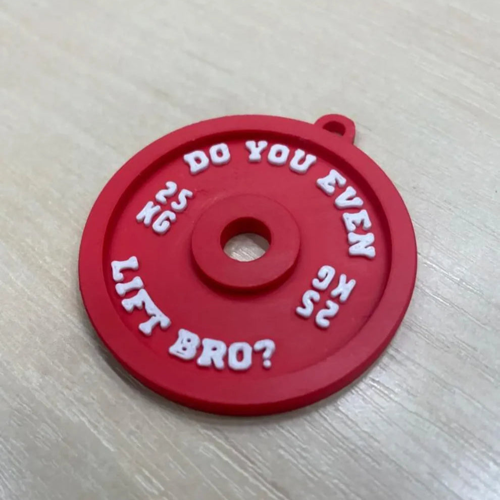 Weight Plate Keychain | Do You Even Lift Bro? | Gym Accessory | Bag Accessory