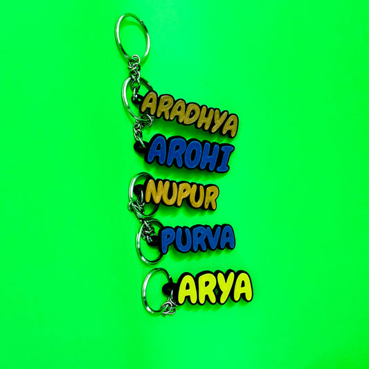 Personalized Name Keychains | Custom 3D Printed Name Keychains