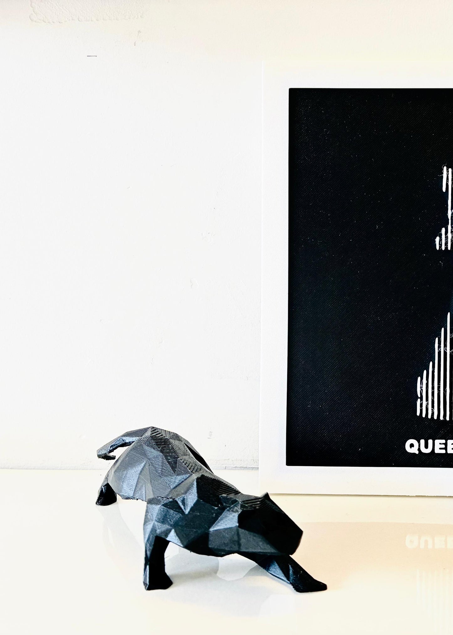 Black Panther | Shadow Stalker | Panthera Desk Beast | Panther Figure – Bold & Geometric