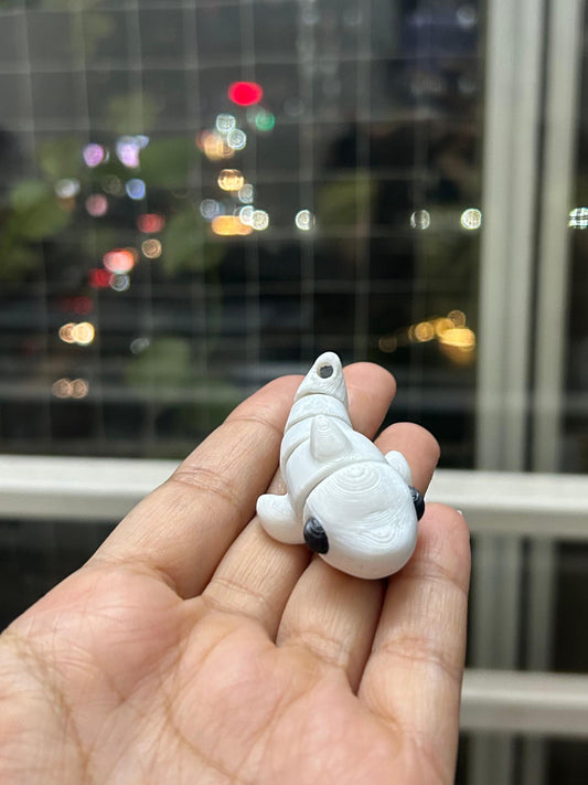 Flexi Shark Keychain – 3D Printed Movable Shark | Cute Articulated Shark Charm | Unique Gift for Ocean Lovers, Collectors & Kids