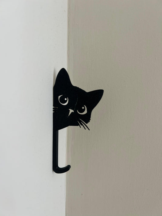 Cat Key Hook | Key Rack | Key Organizer | Cat Lover Gift | Towel Hook | Key Holder | Cat Art | Office Hook