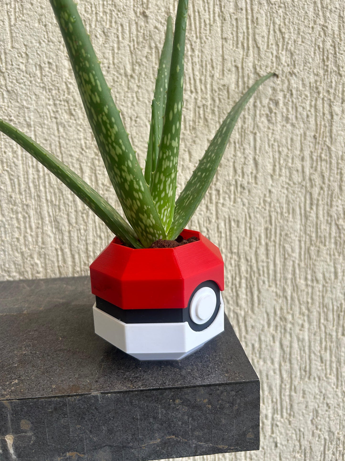 PokéPlanter – Geometric Poké Ball Inspired Plant Pot