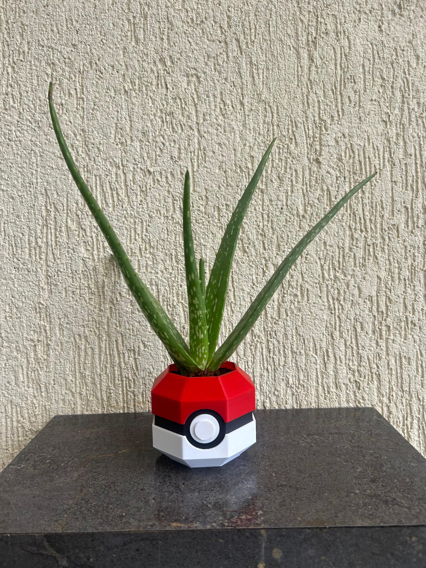 PokéPlanter – Geometric Poké Ball Inspired Plant Pot