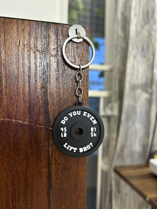 Weight Plate Keychain | Do You Even Lift Bro? | Gym Accessory | Bag Accessory