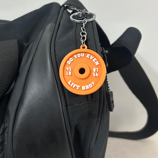 Weight Plate Keychain | Do You Even Lift Bro? | Gym Accessory | Bag Accessory