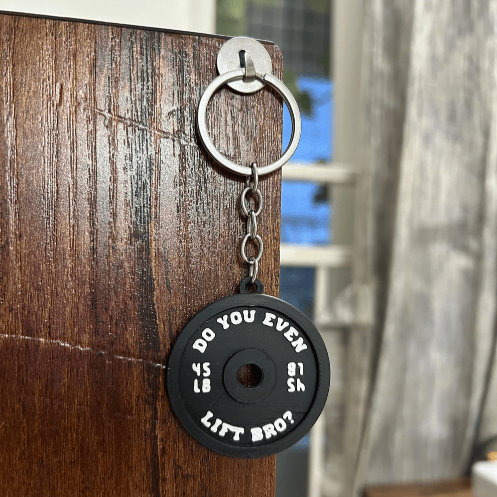 Weight Plate Keychain | Do You Even Lift Bro? | Gym Accessory | Bag Accessory