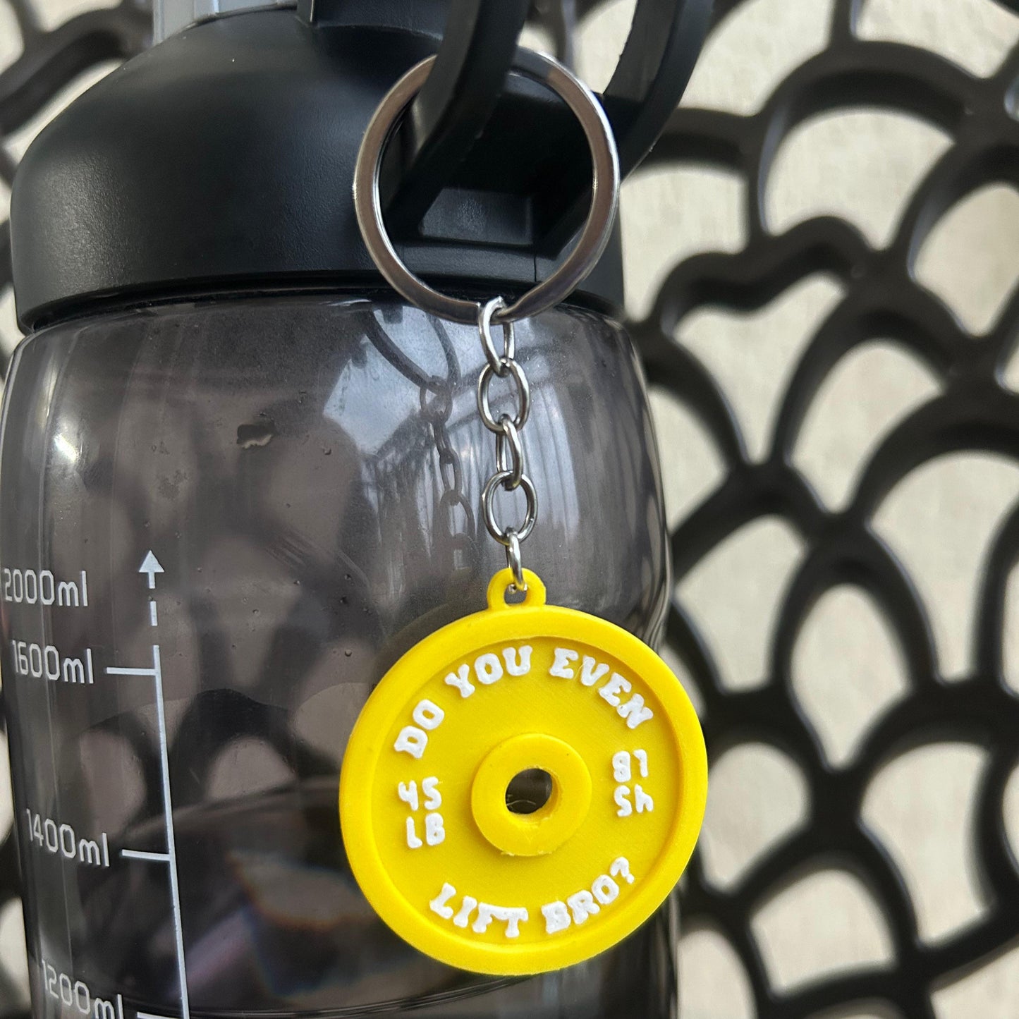 Weight Plate Keychain | Do You Even Lift Bro? | Gym Accessory | Bag Accessory