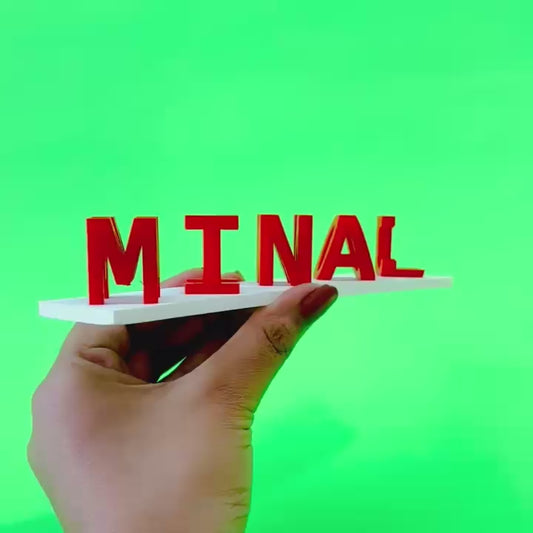 Two-in-One Name Stand | Dual-Angle 3D Name Illusion Stand