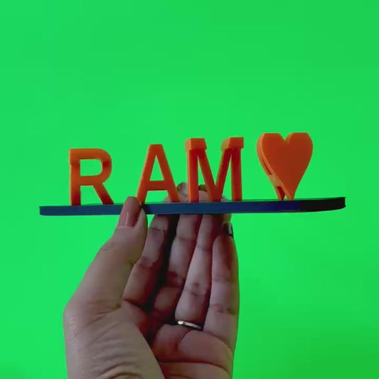 Two-in-One Name Stand | Dual-Angle 3D Name Illusion Stand